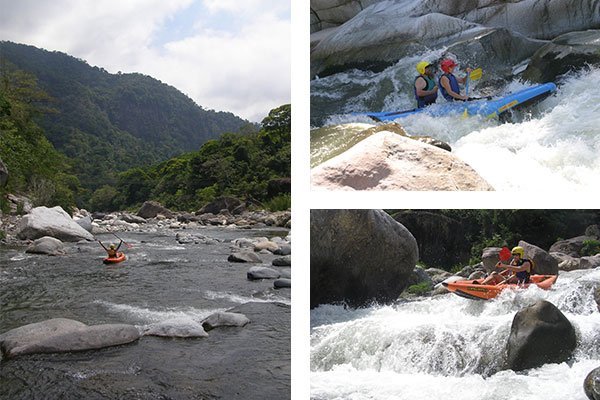 white water with inflatable kayaks cangrejo river