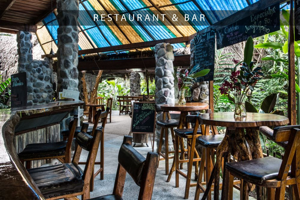 unique restaurant bar in omega eco jungle lodge